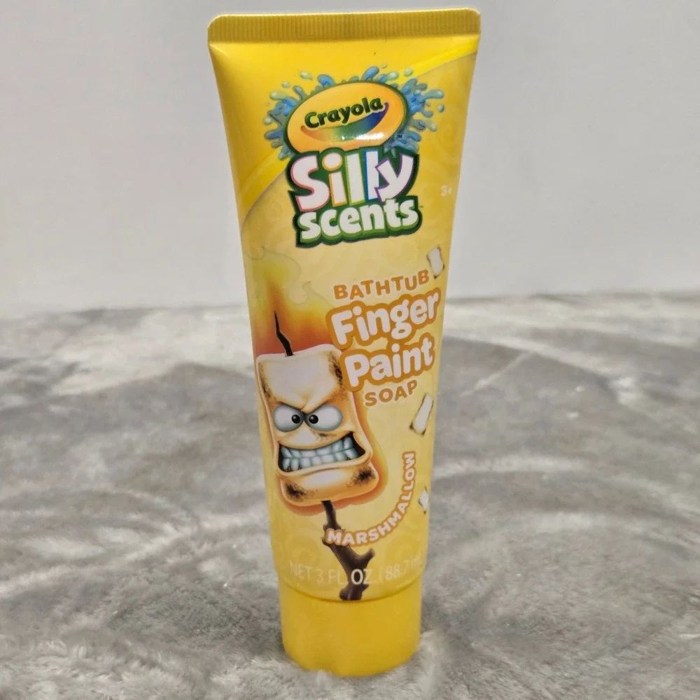 Crayola Silly Scents Bathtub Finger Paint Soap Marshmallow Scent 3oz Yellow Tube